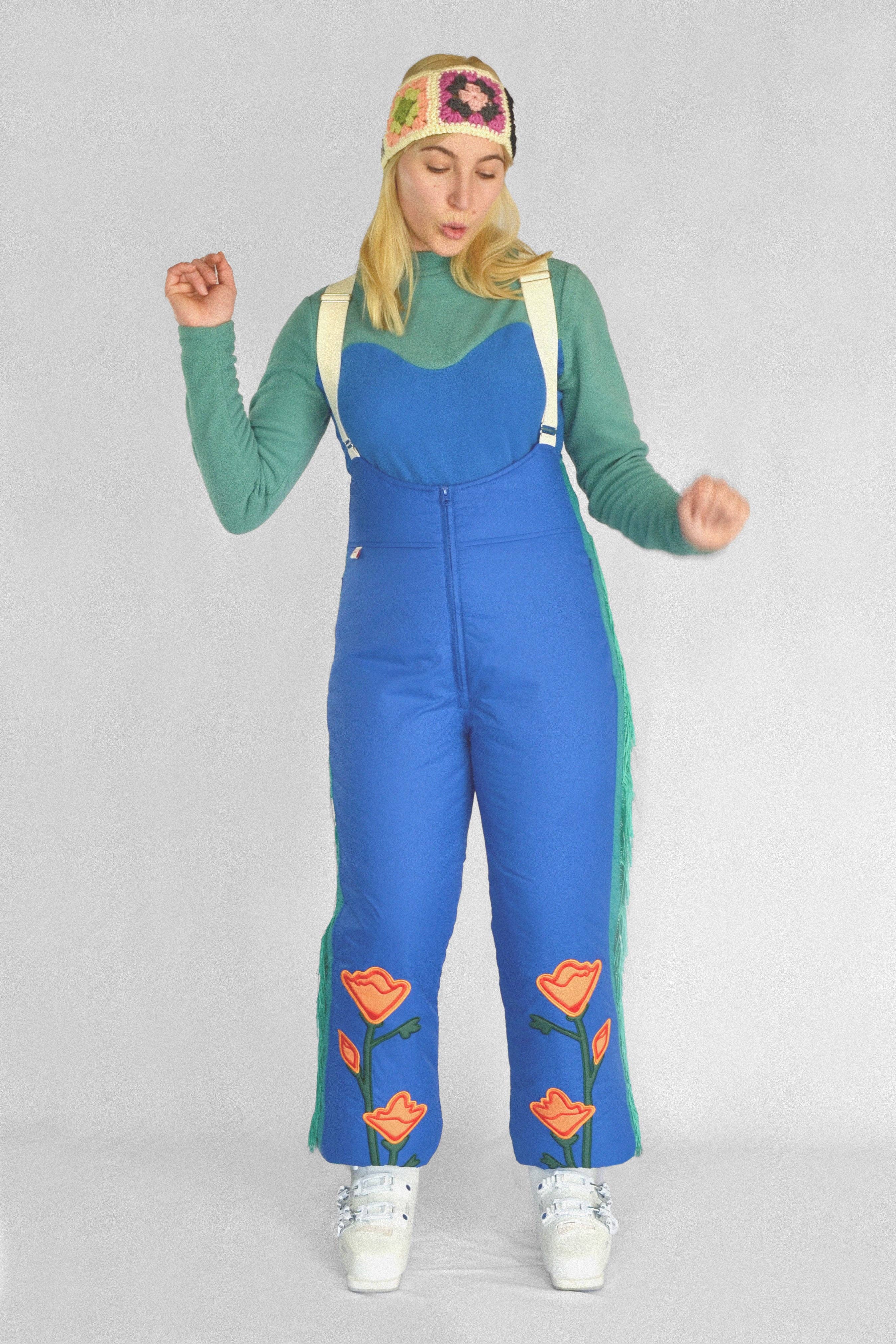 Hoohah - Wholesale Pants - Women's - Western Bibs in Beryl Blue6