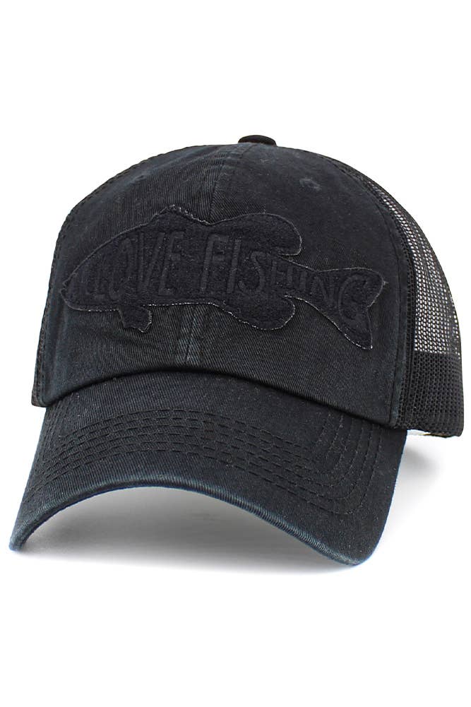 Hana - Wholesale Trucker Hat - Women's - I LOVE FISHING Mesh Back Baseball Cap8