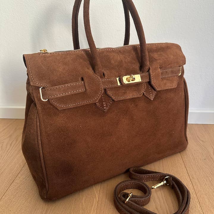 Zhade - Wholesale Top Handle Bag - Women's - CHARLOTTE - suede1