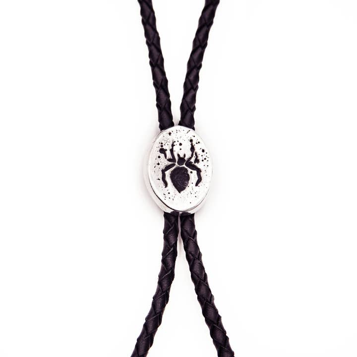 Schwarze Witwe Bolo-Krawatte für den Großhandel von Alex Streeter