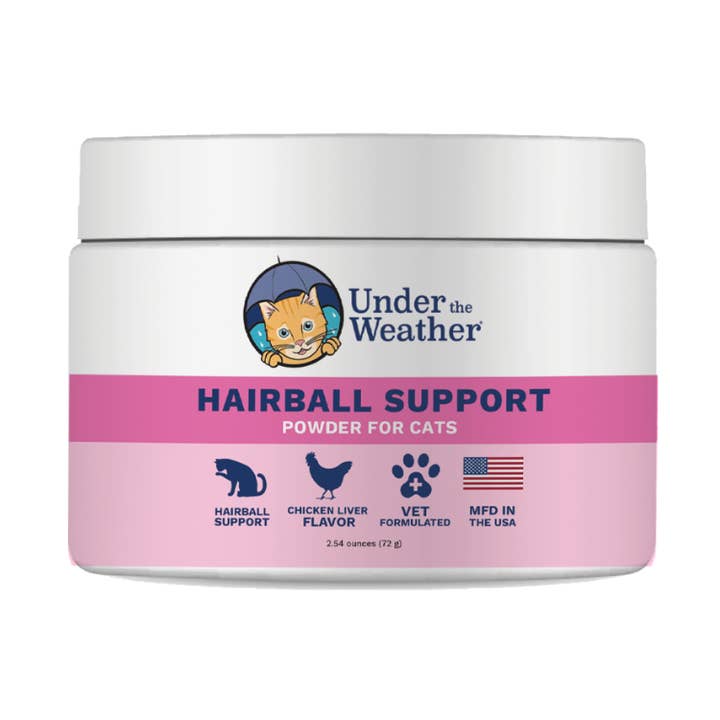 Hairball Support Powder for Cats for wholesale by Under the Weather Pet