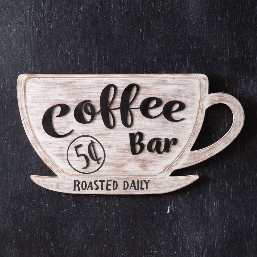 CTW Home Collection - Wholesale Sign - Coffee Bar Wall Sign0