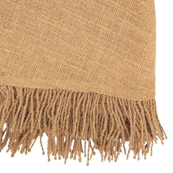 Fennco Styles – wholesale Duk – Naturlig texturerad jute tofs 72" rund duk