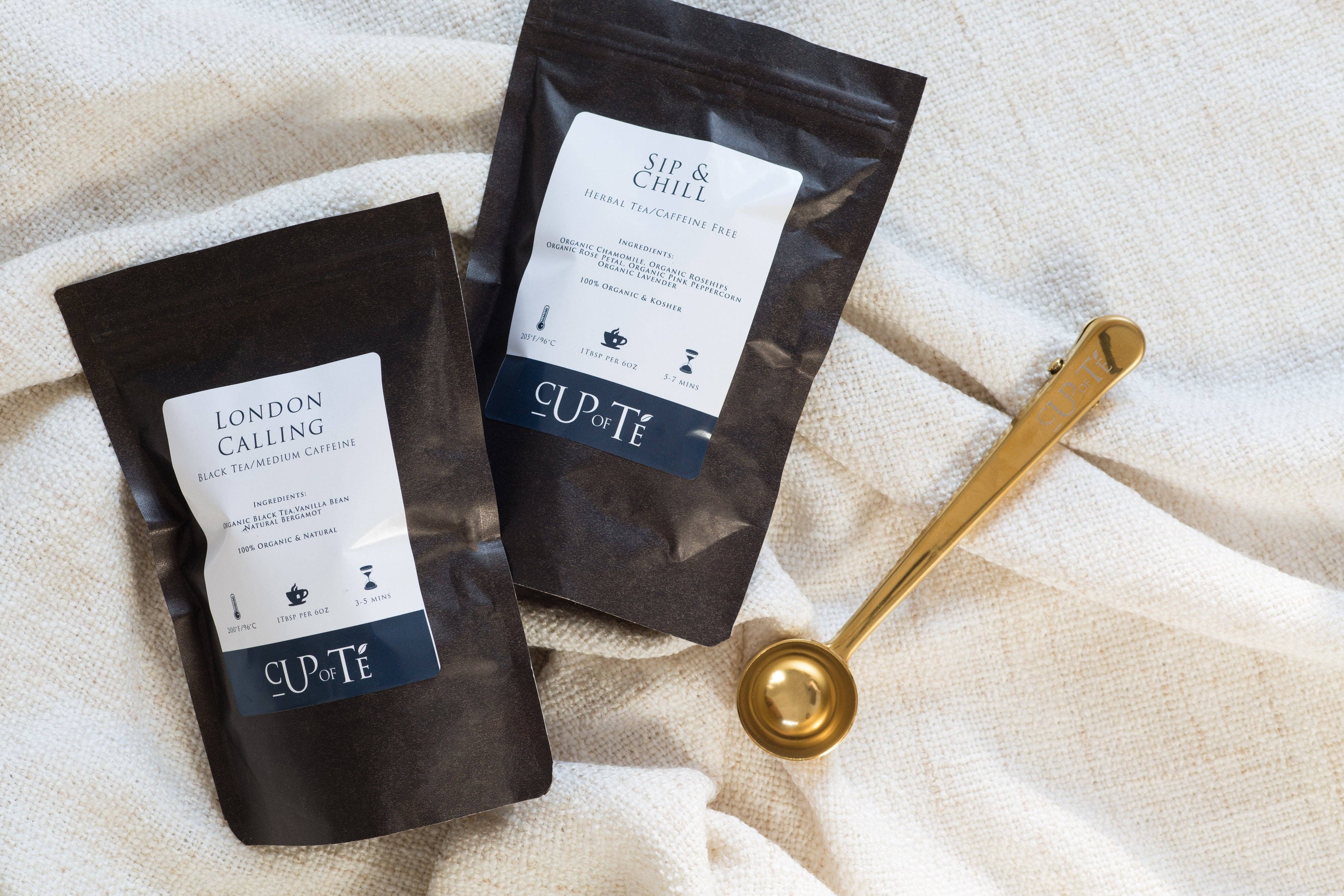 Cup of Té - Venta al por mayor Cucharas medidoras - Cuchara dorada2