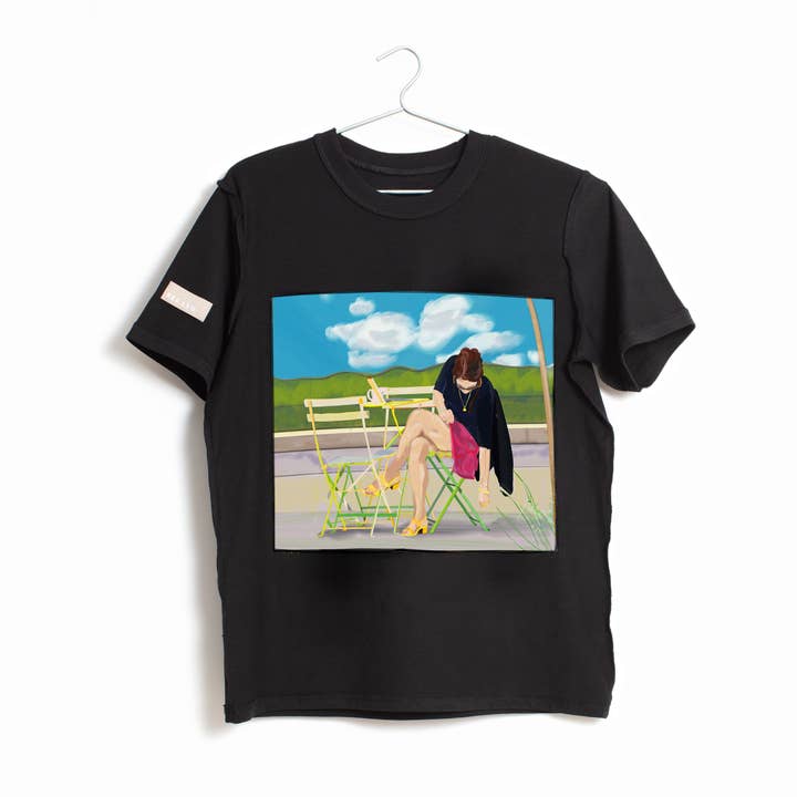 On the road (Girl and landscape), T-shirt per la vendita all'ingrosso da parte di REC LS ®