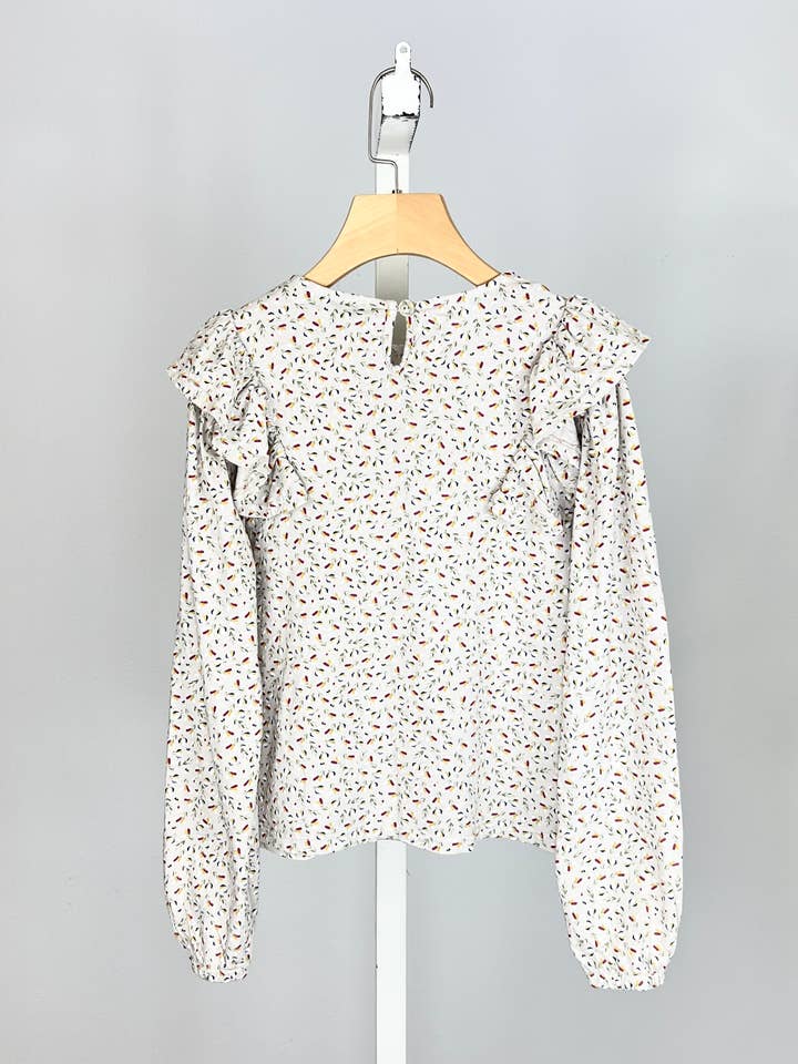 MINI MIGNON PARIS - Wholesale Shirt - Kids - Floral ruffled cotton top for girl1