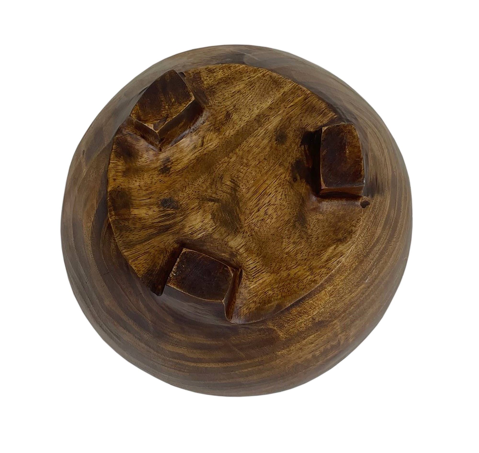 Andaluca - Wholesale Decorative Plate/Dish/Bowl - Mango Wood Footed Bowl4