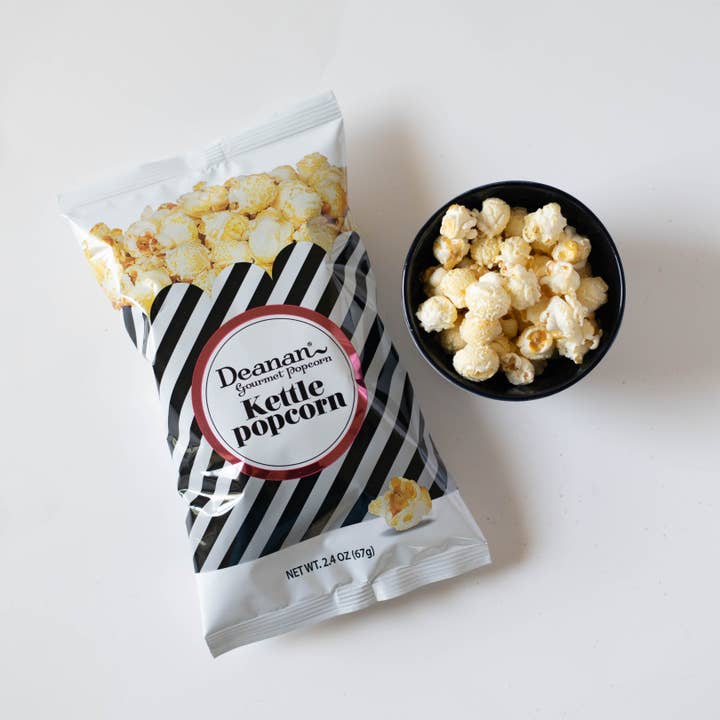 Deanan Gourmet Popcorn - Wholesale Popcorn - Kettle Popcorn - 100 Count - 3 Cup Bags3