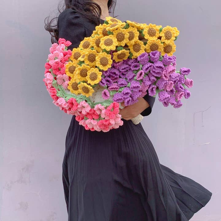 Lilyrosy(Duty free) - Wholesale Throw Blanket - Crochet lily of the valley Blanket, bouquet blanket 4