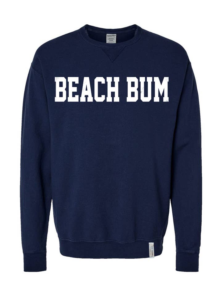 One Ocean Apparel Co.. - Wholesale Graphic Sweatshirt - Unisex - BEACH BUM Crewneck - CUSTOM COLORS4