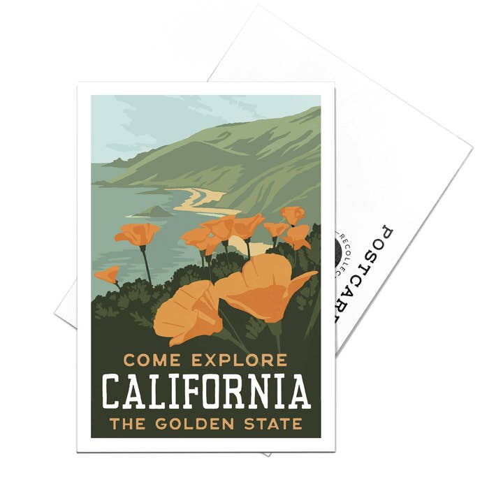 Carte postale California Poppies pour la vente par Recollection Project