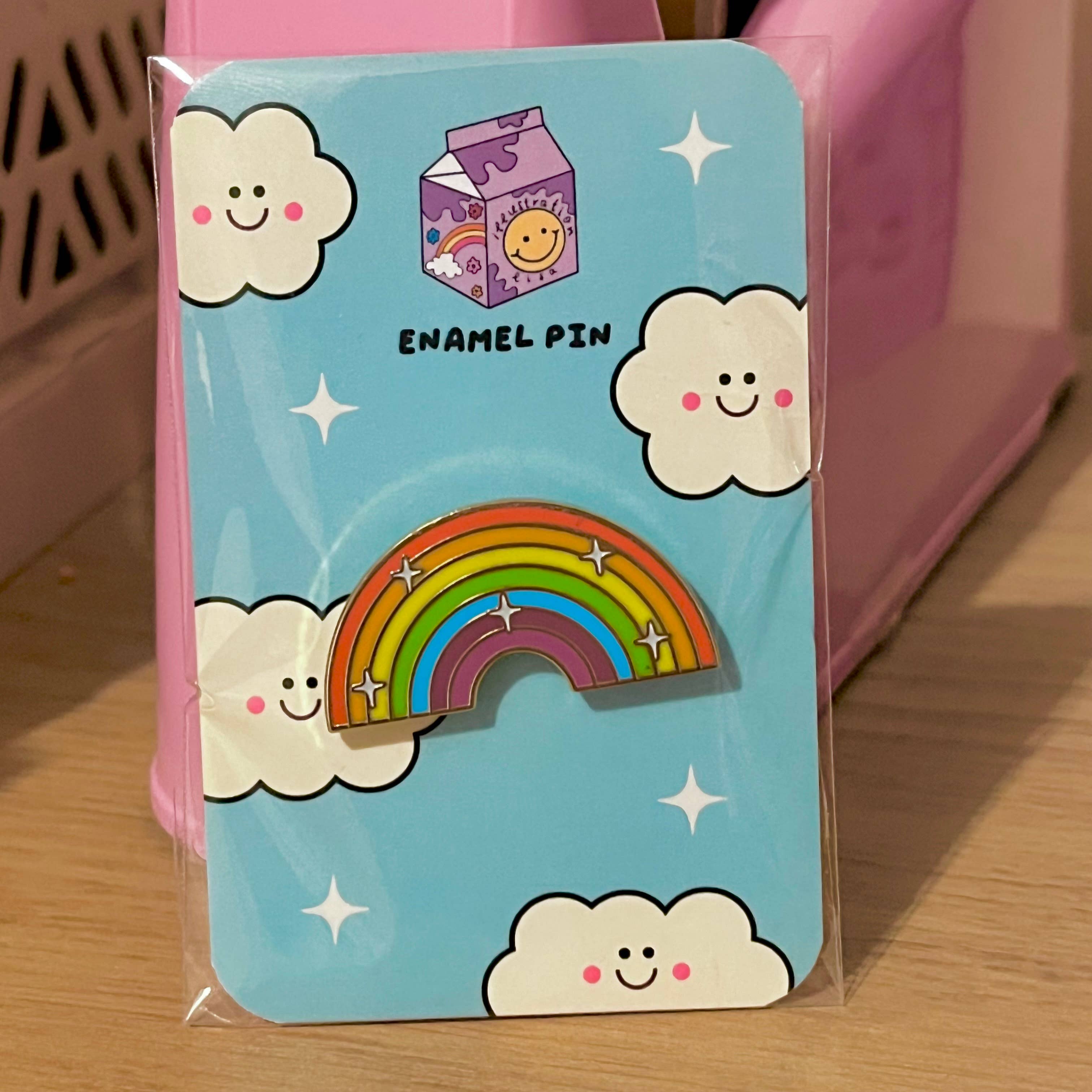 illustrationlisa - Wholesale Lapel Pin/Button - Rainbow enamel pin3