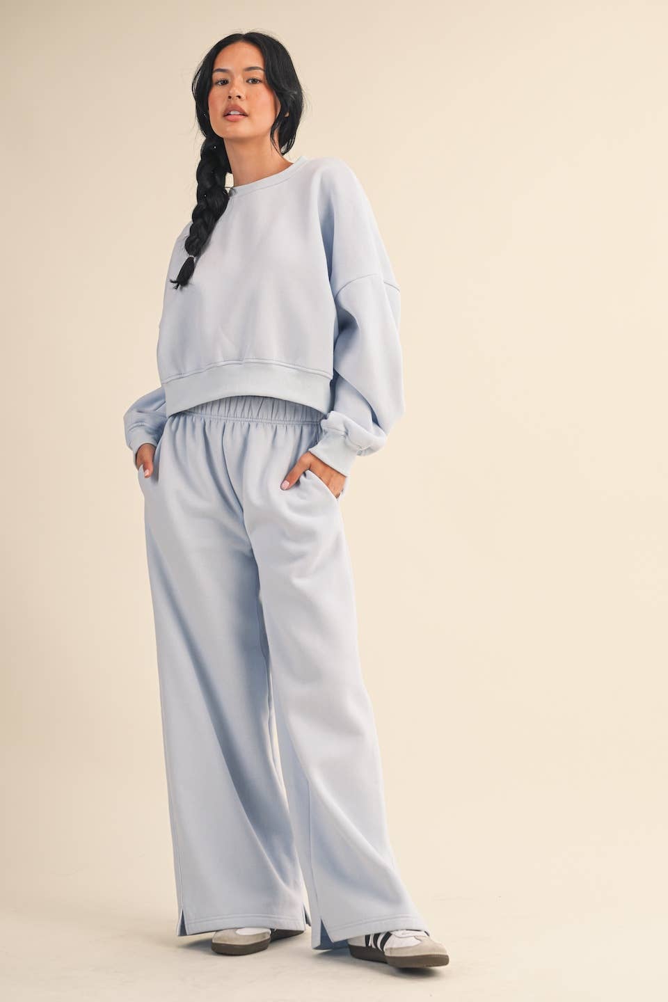 KIMBERLY C - Wholesale Sweatshirt - Women's - Cozy Fleece Oversized Crewneck Sweatshirt1