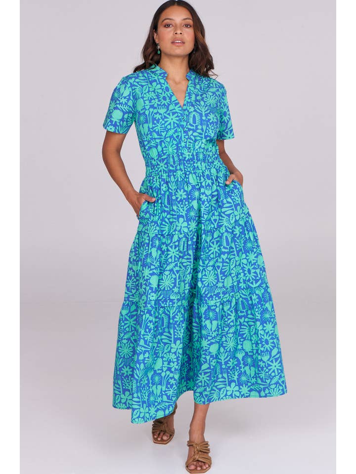 ella & sunday - Wholesale Dress - Women's - Otis Maxi Bush Bloom Ocean