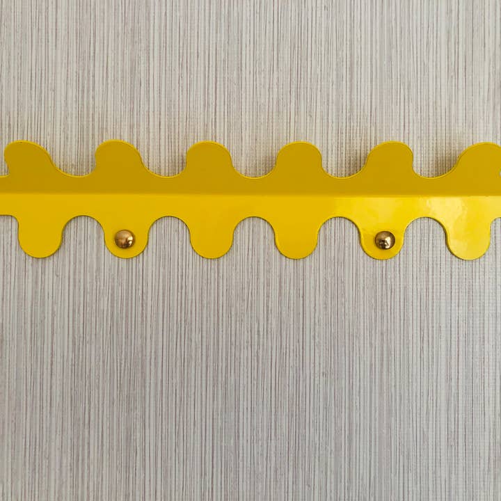 CosyDecorArt – Großhandel Wandhaken – Wiggle Metallbügel, Schnörkelgarderhaken, Wackelwandhaken, schwarzer, gelber, weißer Farbaufhänger für den Eingangsbereich, strapazierfähig11