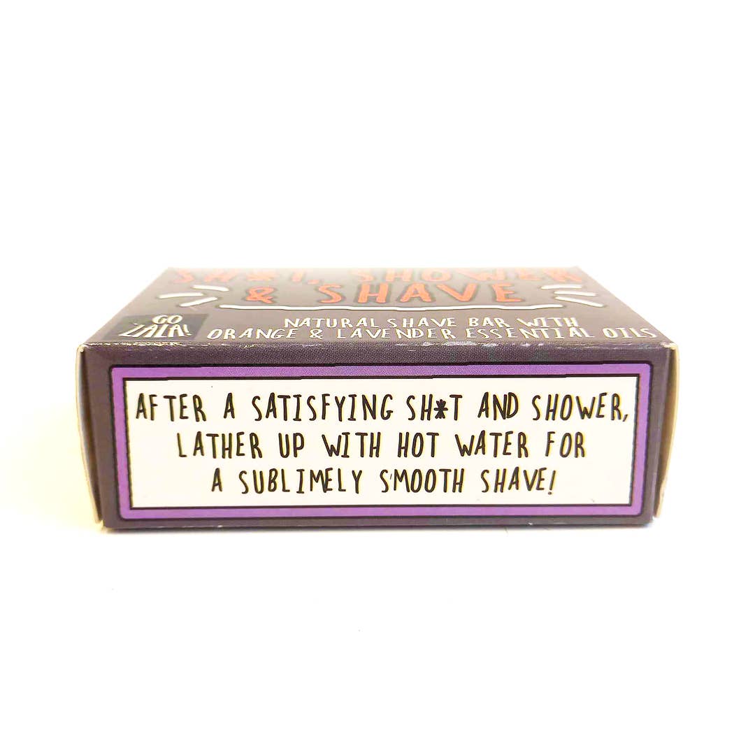 Go La La - Wholesale Shave Soap - Men's - Sh*t, Shower and Shave (bar) Orange & Lavender Funny Gift1