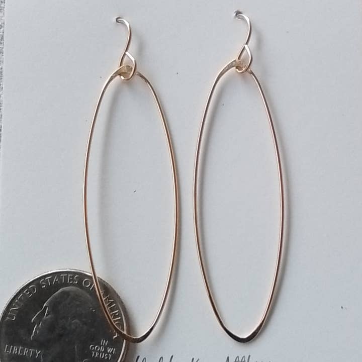 Ken’s handcrafted jewelry - Wholesale Dangle Earrings - 14K Gold Filled Earrings large Ovals2