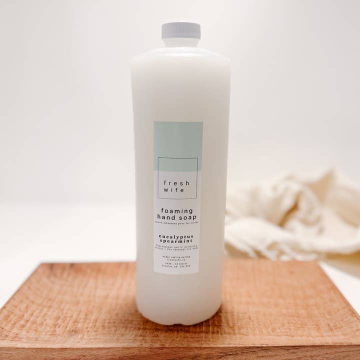 Eucalyptus Spearmint Foaming Soap - 1L Refill for wholesale by The Fresh Wife Soap Company