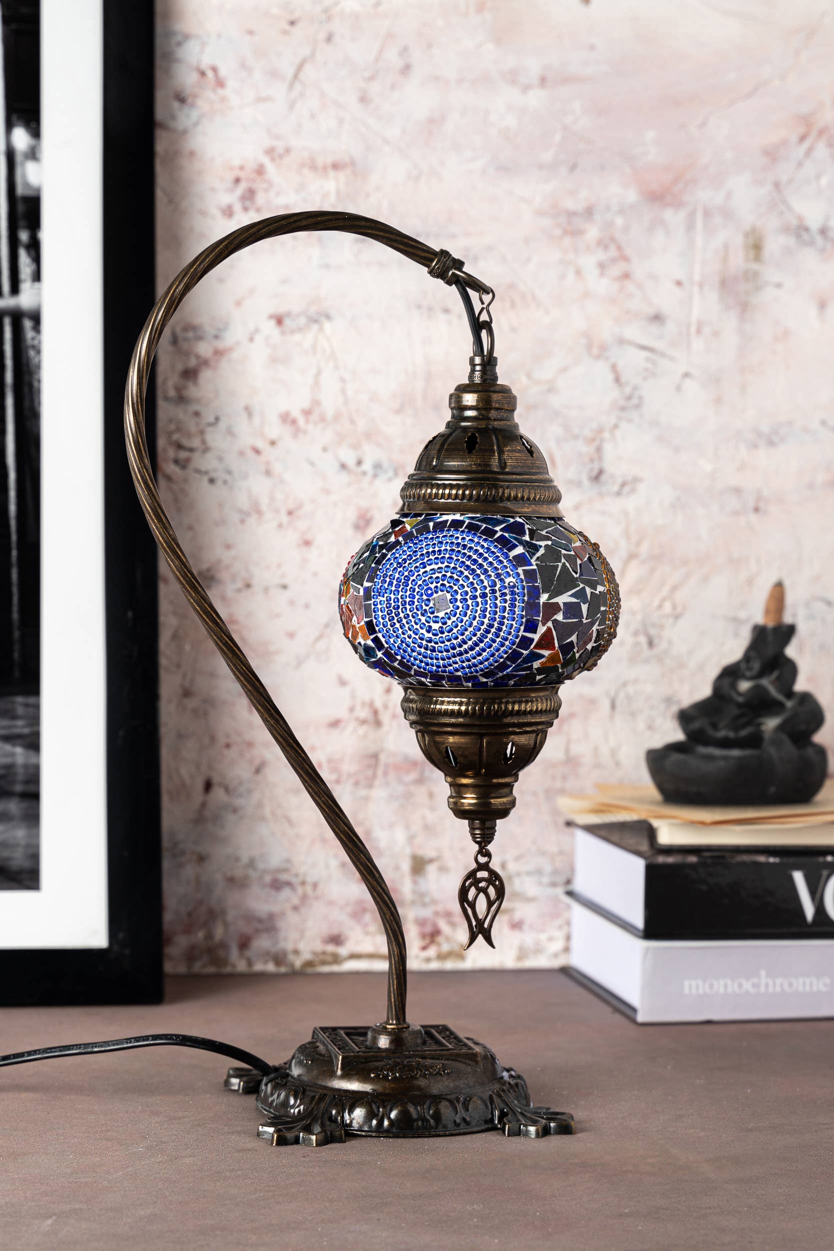 KAFTHAN - Wholesale Accent/Desk Lamp - Swan Neck Mosaic Lamps | Christmas & Holiday Decor Lighting45