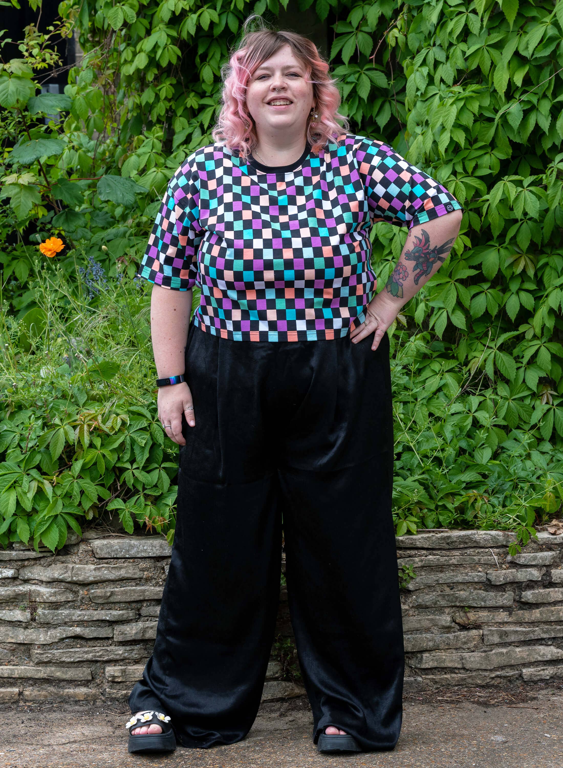 Rebel Romance - Vente T-shirt – femme - T-shirt ample à carreaux Rebel Romance7