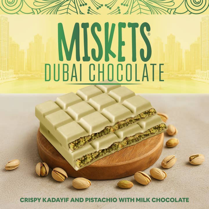 Trend Zone - Wholesale Chocolate Bar - Pistachio Dubai White Chocolate Bar