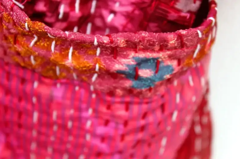 GYPSY STUDIO - Wholesale Kimono - Women's - Long Kimono for Men Women Patchwork Multicolored Silk Kantha8