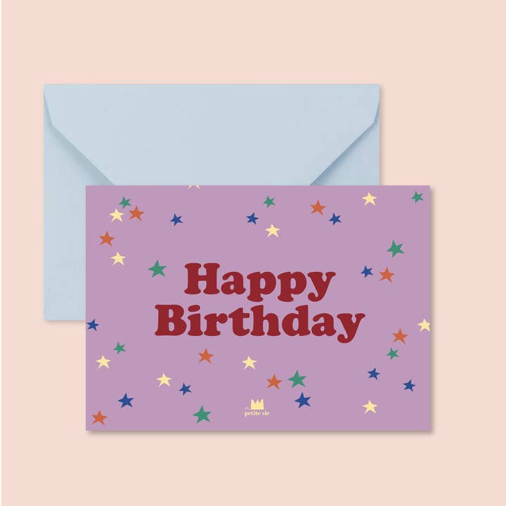 Ma Petite Vie - Wholesale Birthday Card - "Birthday" Card: Happy Birthday (with envelope)