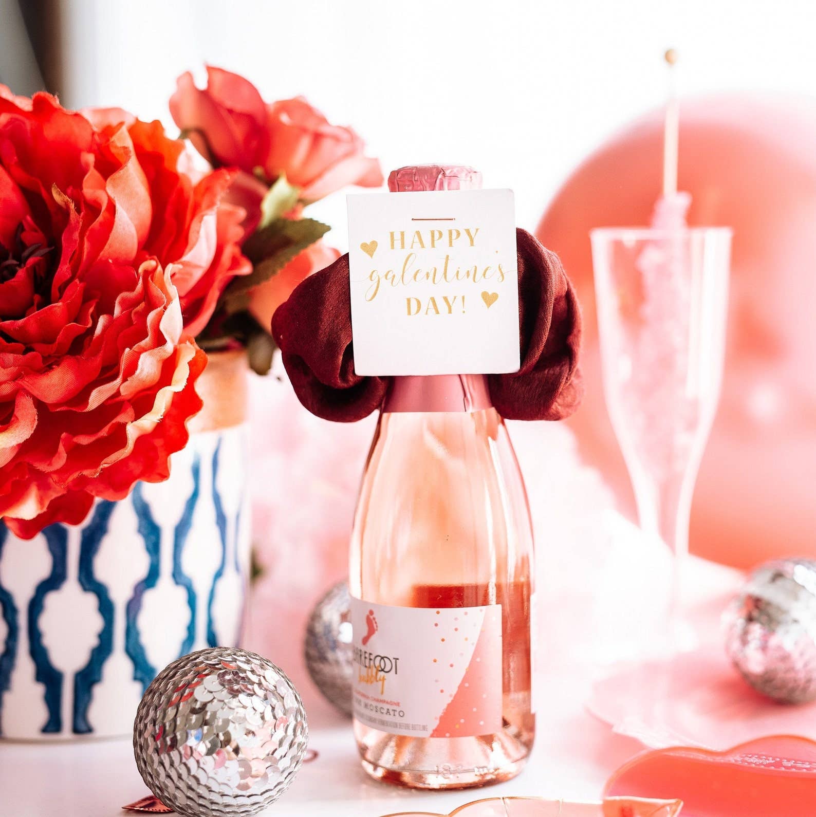 PlumPolkaDot - Wholesale Scrunchie - Women's - Galentine's Day Hair Scrunchie2