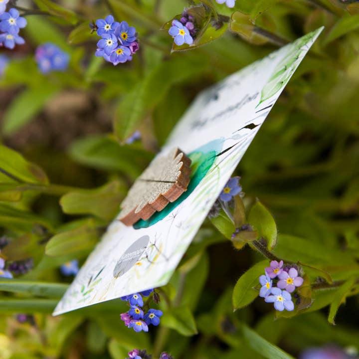 Kate Moby - Wholesale Brooch - Oak Leaf Eco Wooden Pin Brooch1