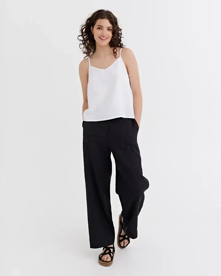 MagicLinen (We handle U.S. import procedures for you) - Wholesale Pants - Women's - Wide linen pants Banff0