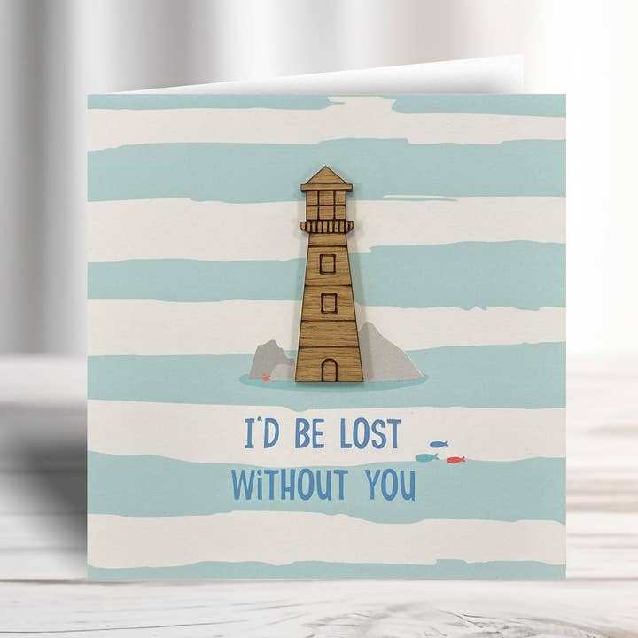I'd be Lost Without You Card for wholesale by KDee Designs