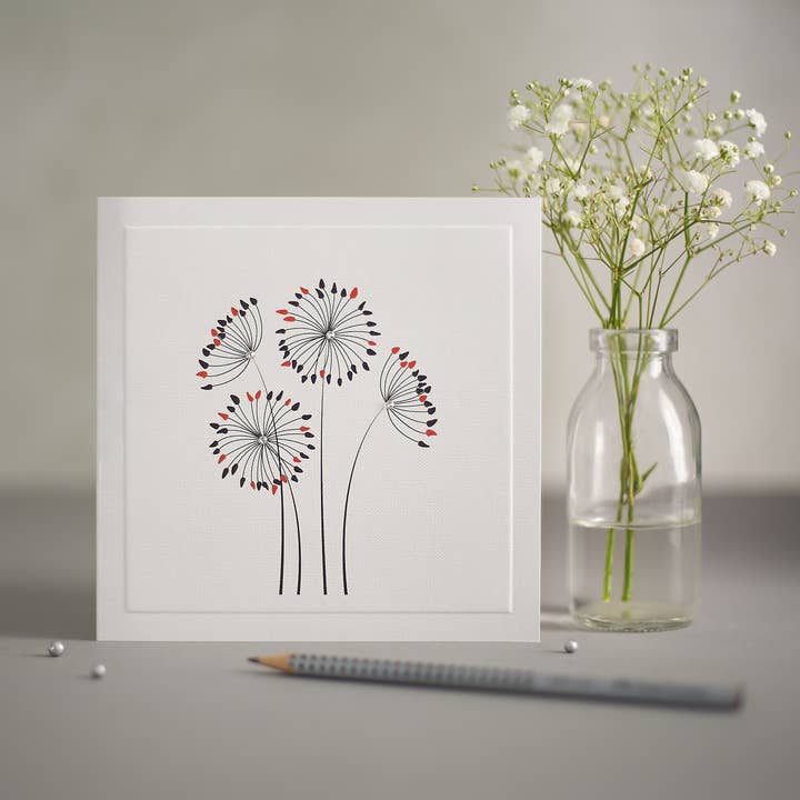 Pissenlits noirs et oranges - SPRING 008 pour la vente par Mrs Lovesy