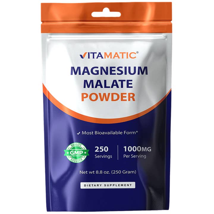 Vitamatic | Magnesium Malate 1000mg | 250 Servings for wholesale by Vitamatic
