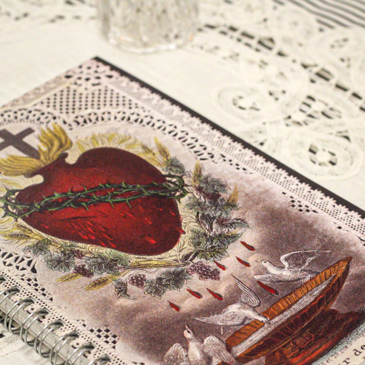 The Retro - a Full of Grace USA Company - Wholesale Journal/Diary - Sacred Heart of Jesus/Bouasse Journal1