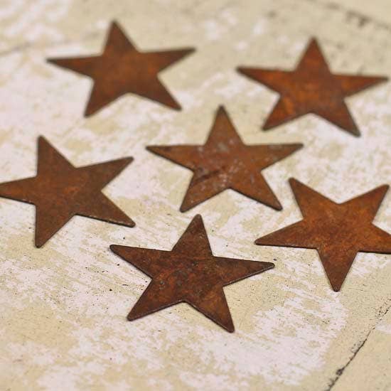 Factory Direct Craft - Venta al por mayor Material para manualidades - Estrellas de hojalata oxidada de 2,5 cm (paquete de 100 unidades)3