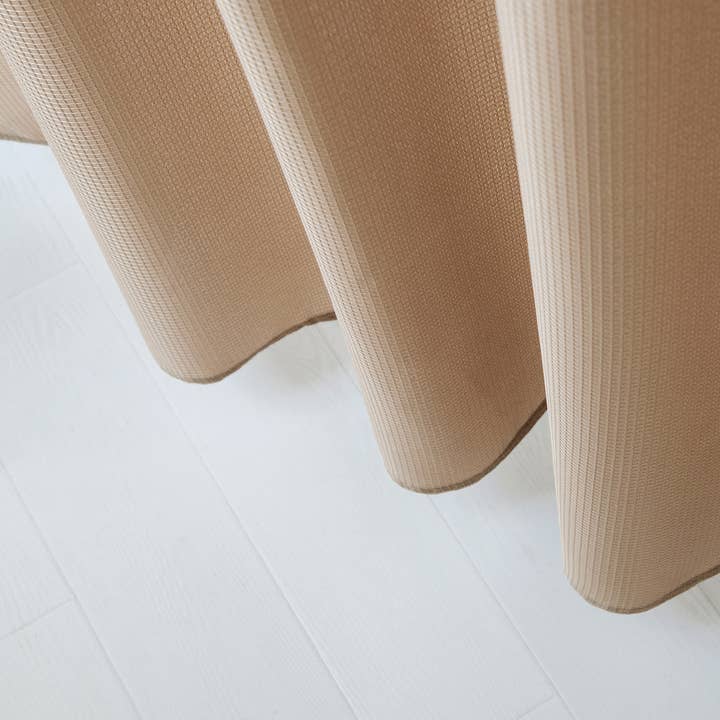 Dainty Home - Wholesale Shower Curtain - Complete Shower Curtain With Detachable Liner In Mocha2