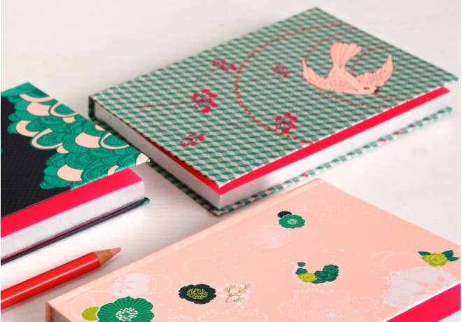 Mon Petit Art – wholesale Anteckningsbok – Carnet de Luxe, spets 3 (fåglar)2