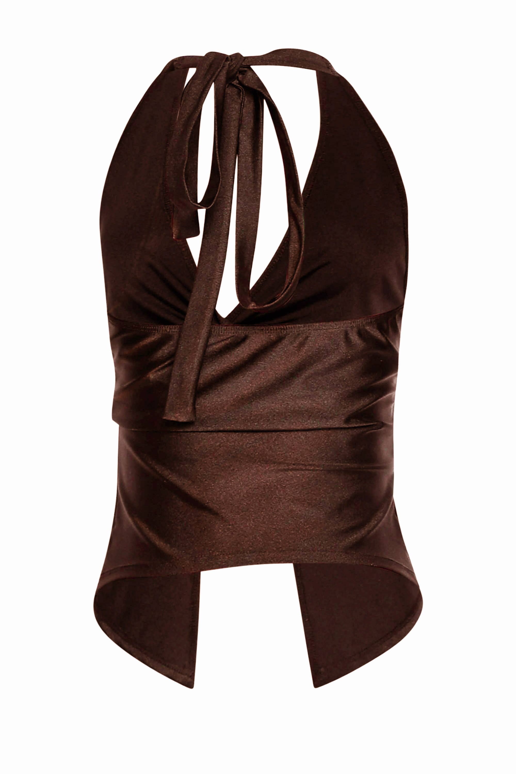 K Too - Wholesale Tank Top - Women's - NYLON HALTER TOP WITH KNOTTED FRONT7