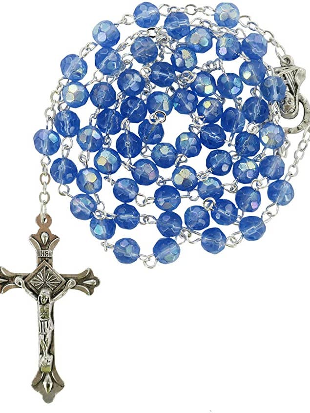 6mm Crystal Rosary Heavenly for wholesale by Costa Articoli Religiosi