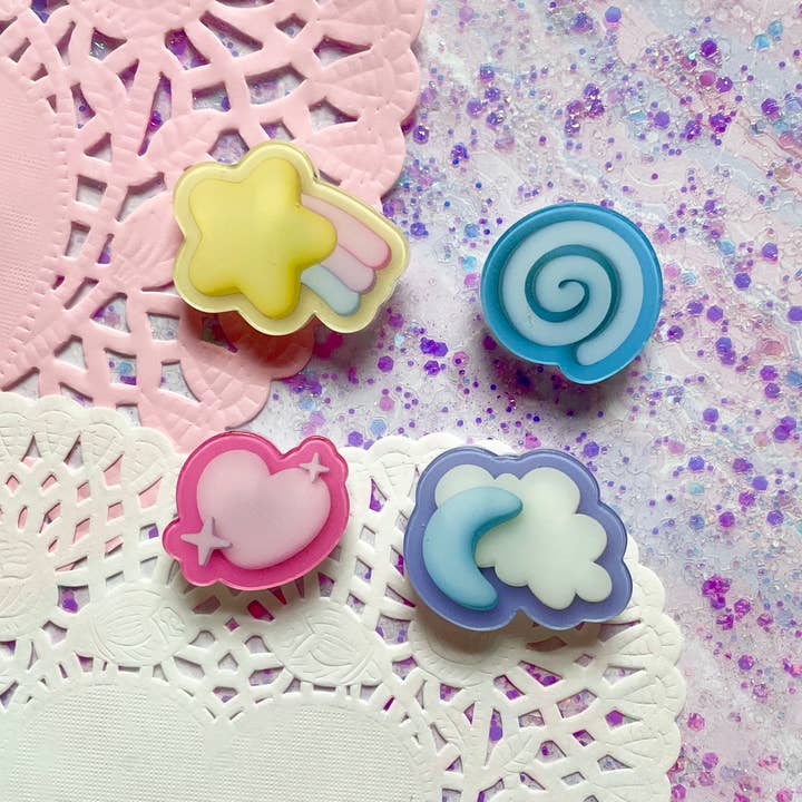 Dreamy Sky Shoe Charm Set for wholesale by Chu Charms