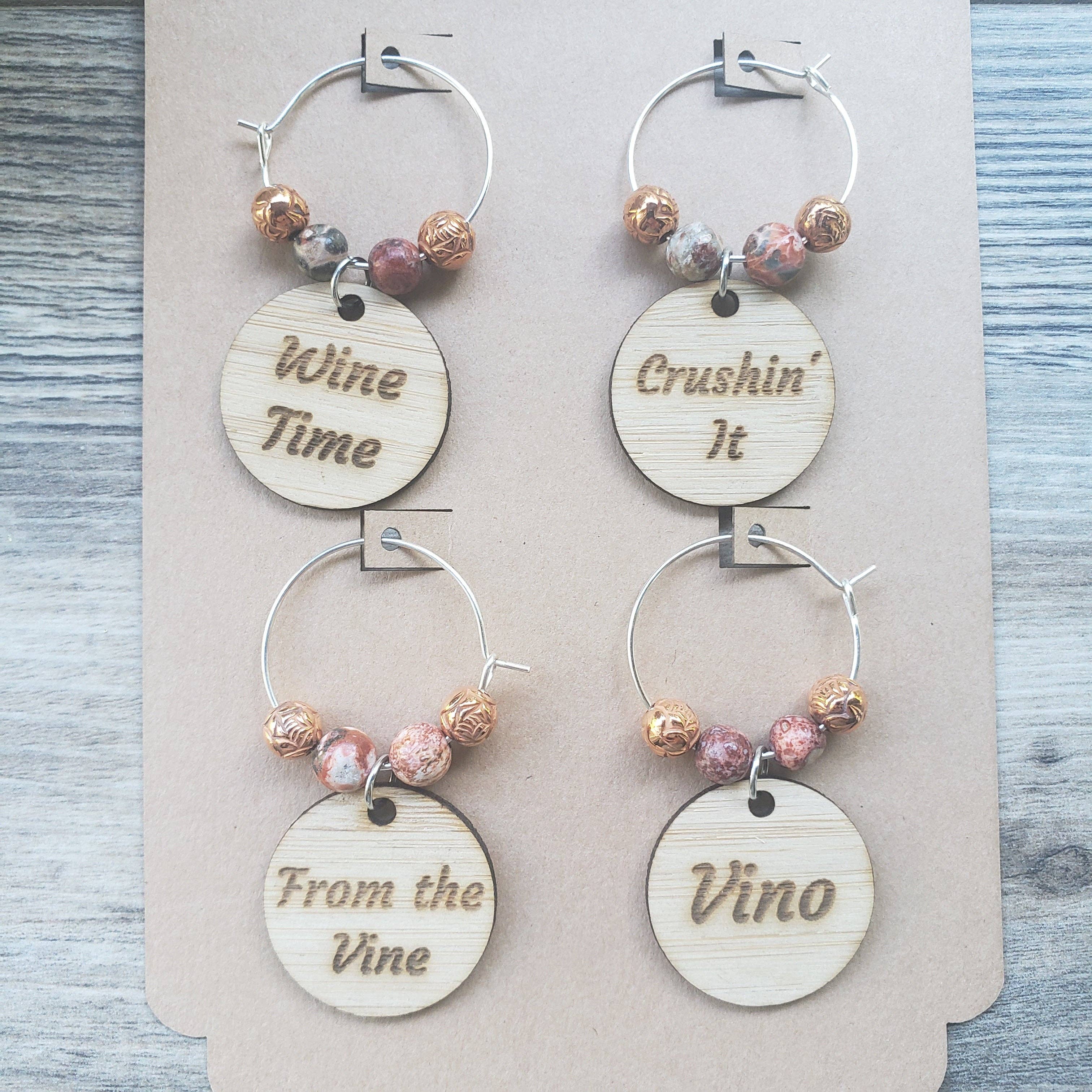 Gone Rogue Boutique - Wholesale Wine Charm - Wine charms with words1