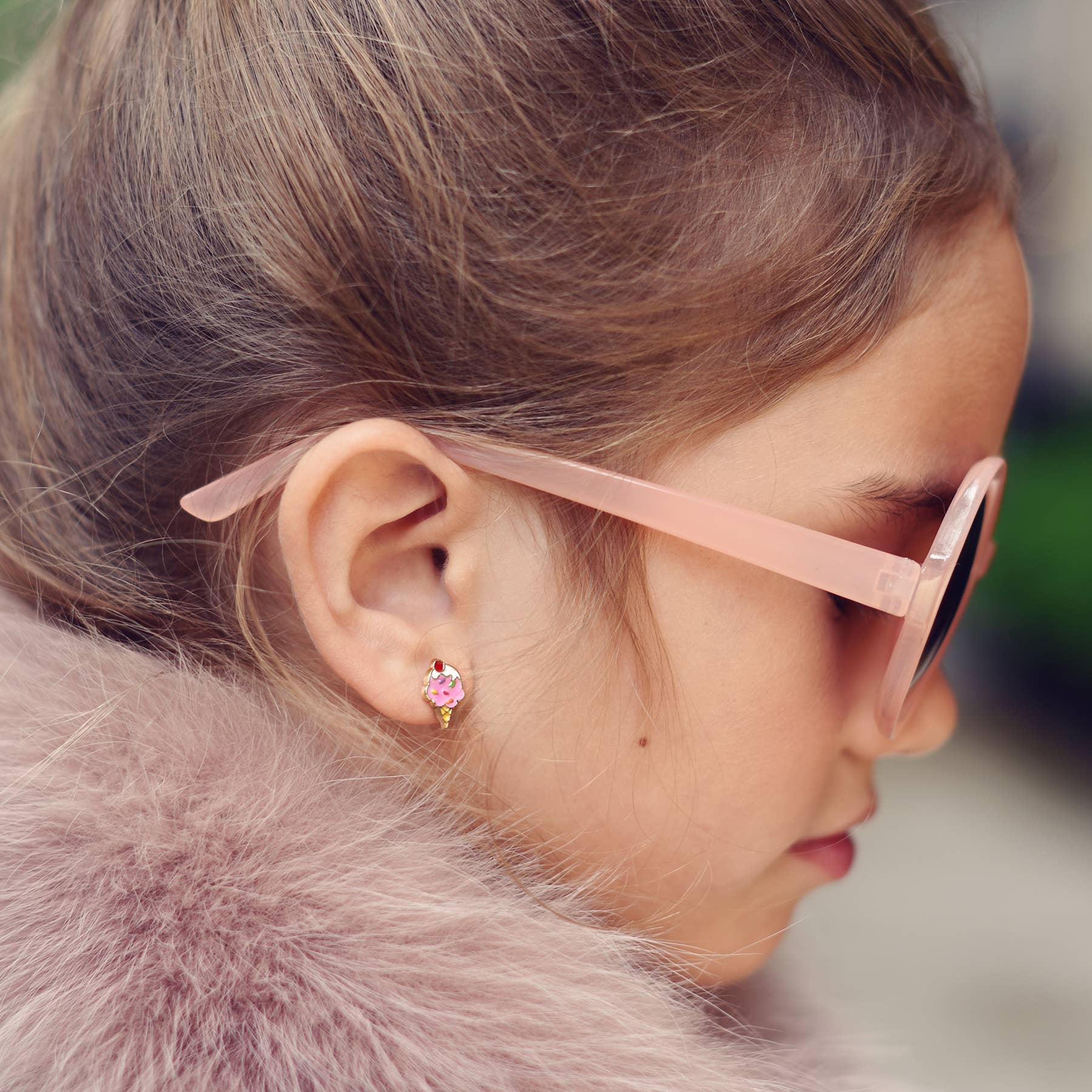 Girl Nation - Venta al por mayor Pendientes - Niños - Sueño de Helado | Pendientes Monos | Hipoalergénicos2