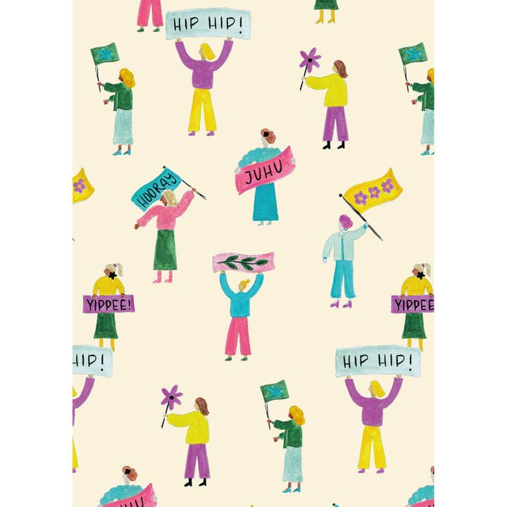 Pomba - Kort "HipHip" (5 stk.) for engroshandel hos supportyourlocalartist.ch