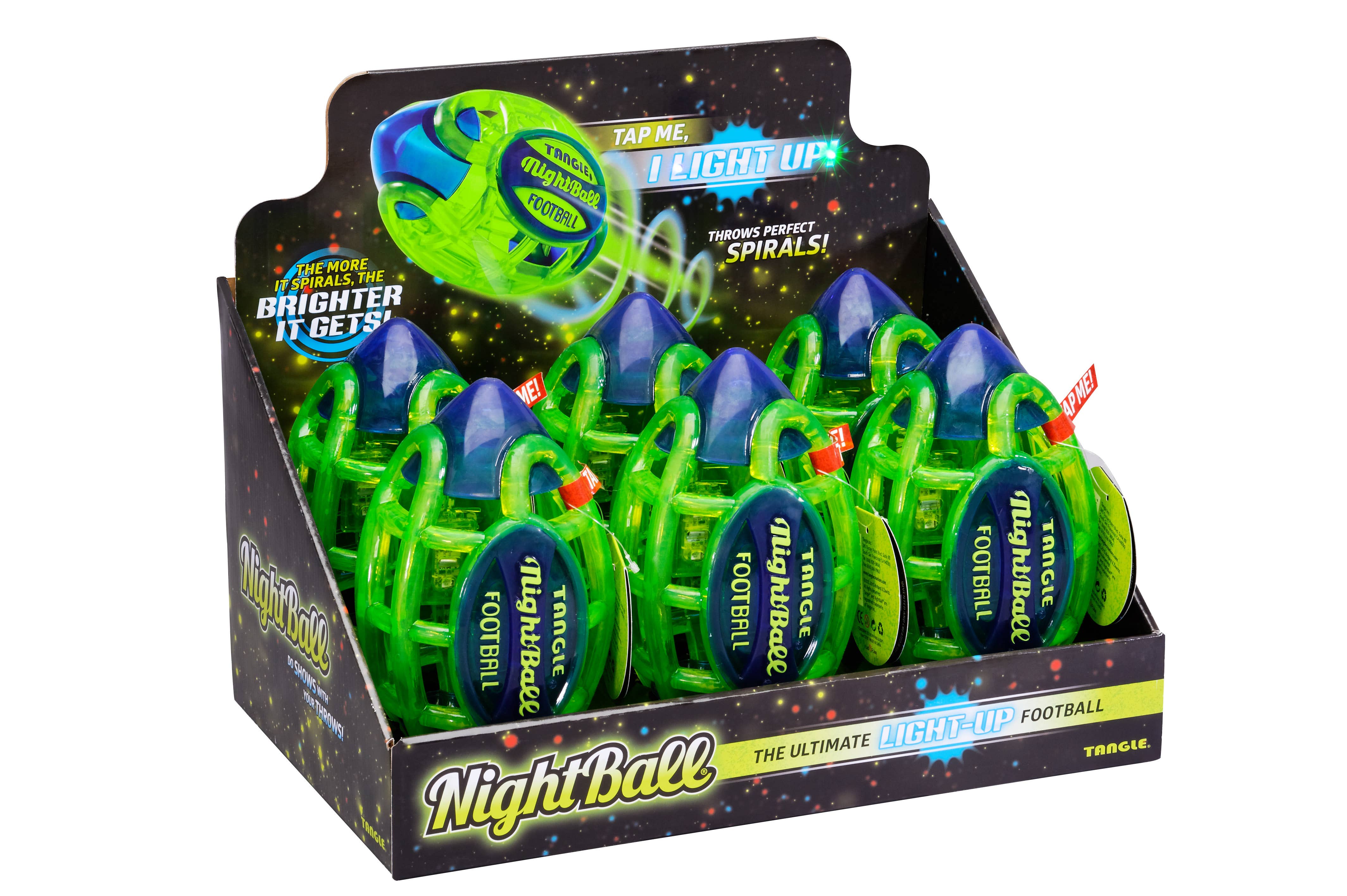 Tangle, Inc. - Wholesale Sports Ball - Kids - NightBall® Airless Matrix Light-Up LED Football1