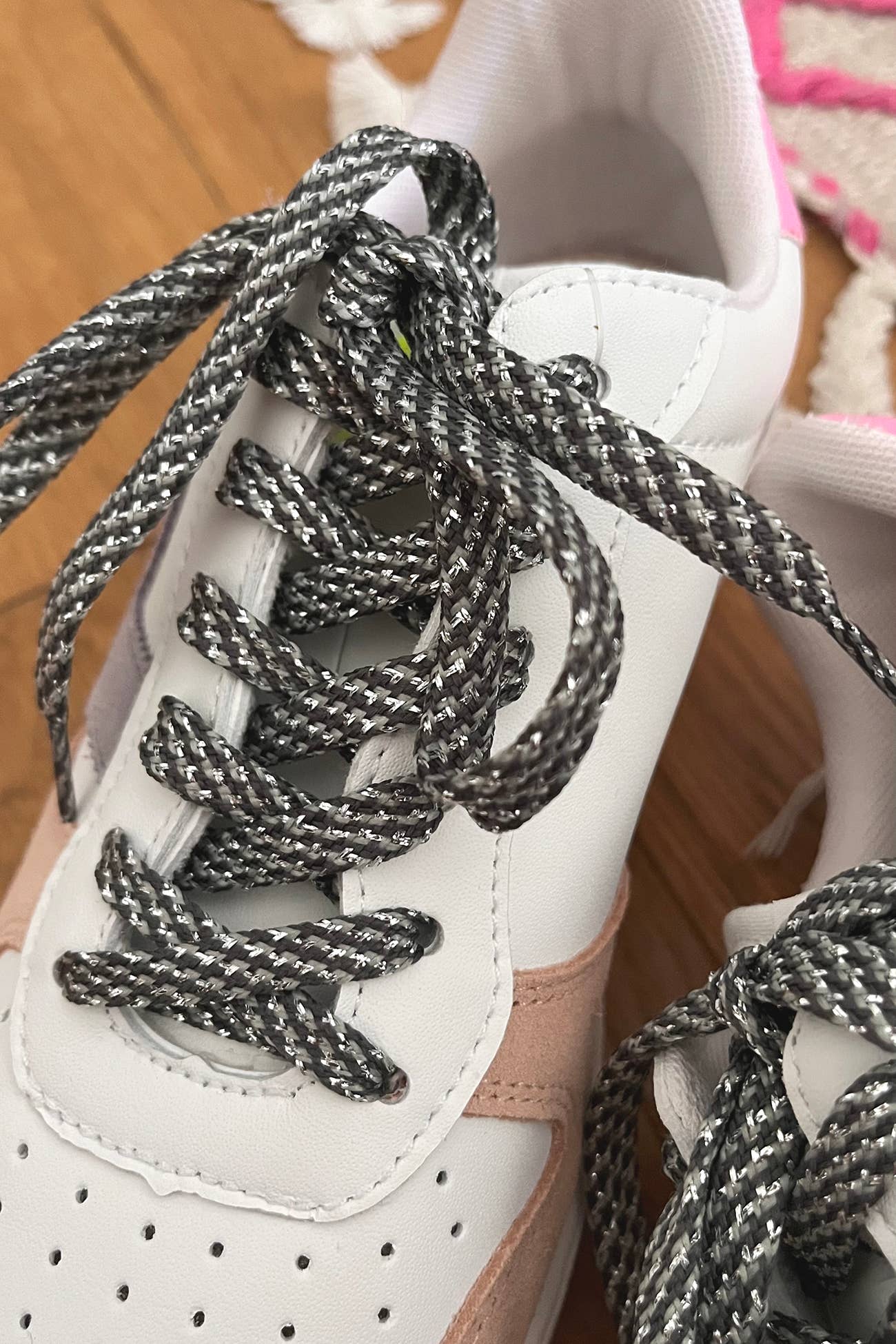 BARNABÉ AIME LE CAFÉ - Wholesale Shoelaces - Women's - Lurex tennis shoe laces7