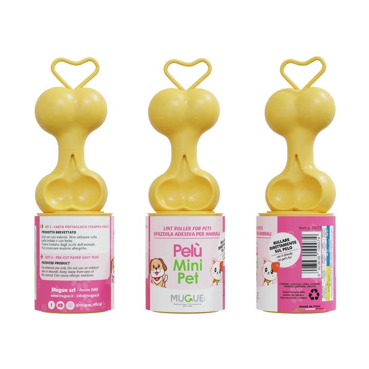 Pelù Mini Pet - Brosse adhésive pour animaux, compacte et parfumée pour la vente par Mugue S.r.l.