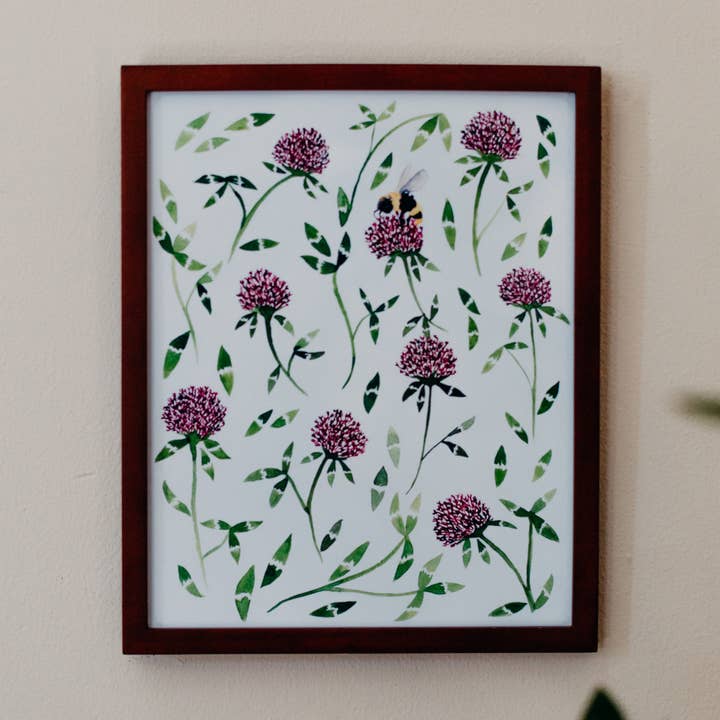 Clover Garden Art Print for wholesale by Leanne Shunney Illustration