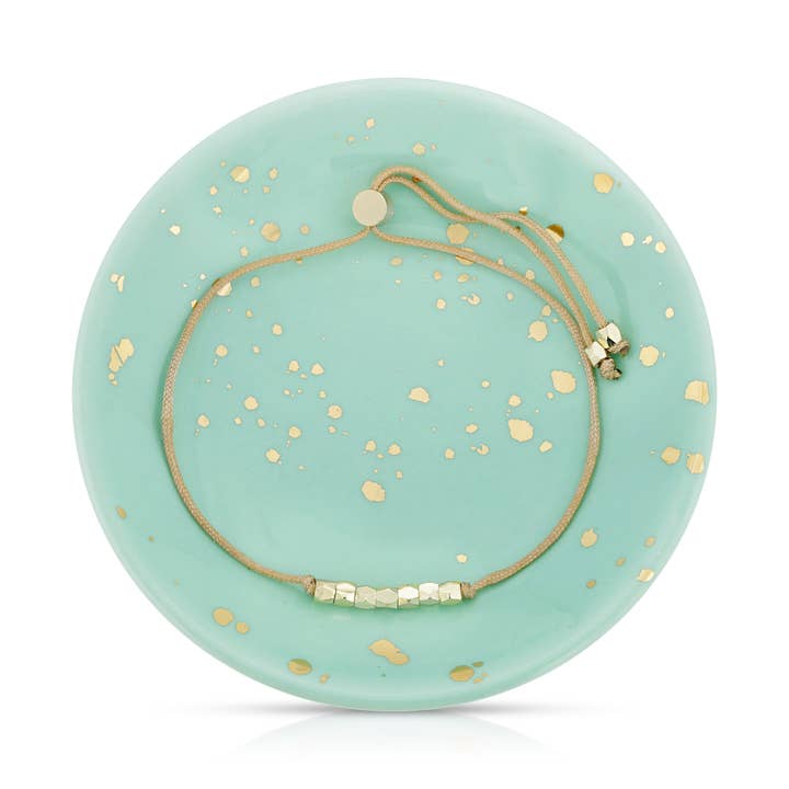 Lucky Feather - Wholesale Jewelry Set - Bracelet-Dish Set Bundle (6 each of 4 units total) + Display
