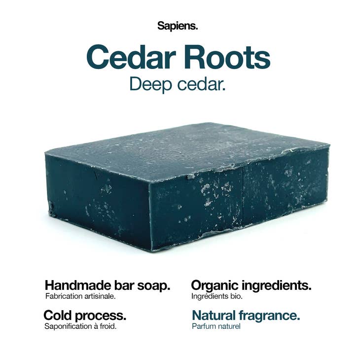 Sapiens. - Wholesale Bar Soap - Men's - Solid soap for men 100g - Cedar Roots5