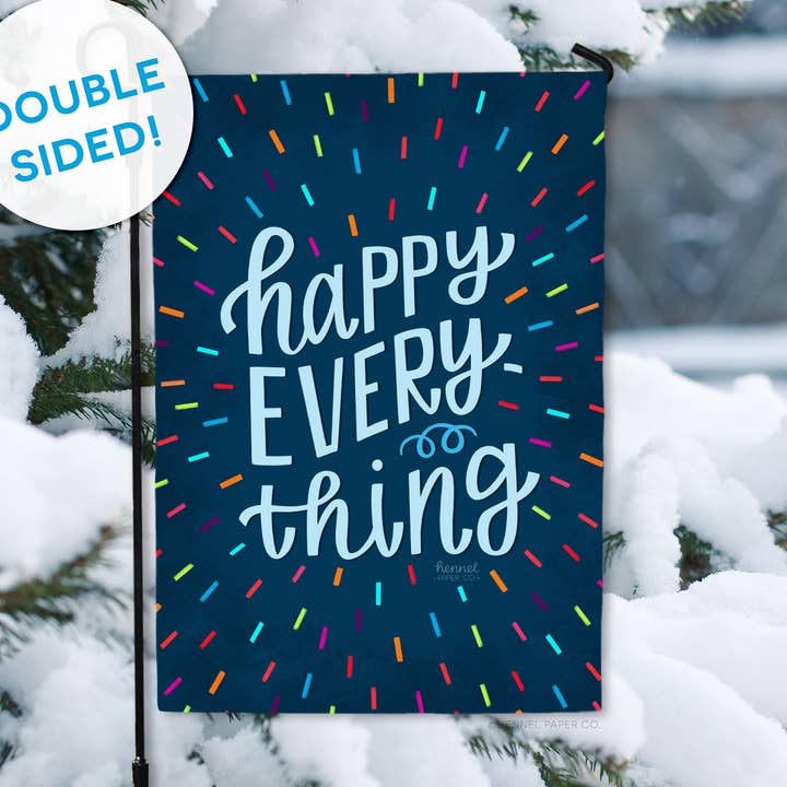 Garden Flag - Happy Everything for wholesale by Hennel Paper Co.